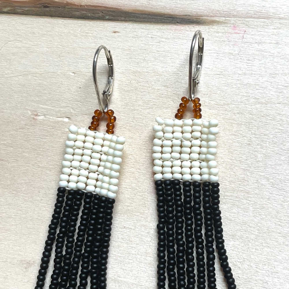 HANDMADE GLASS EARRINGS | Mini Beacon Handwoven Small Batch Earrings in Booth